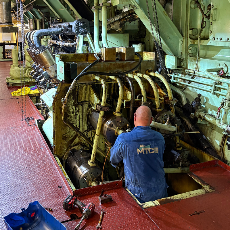 Marine engine room